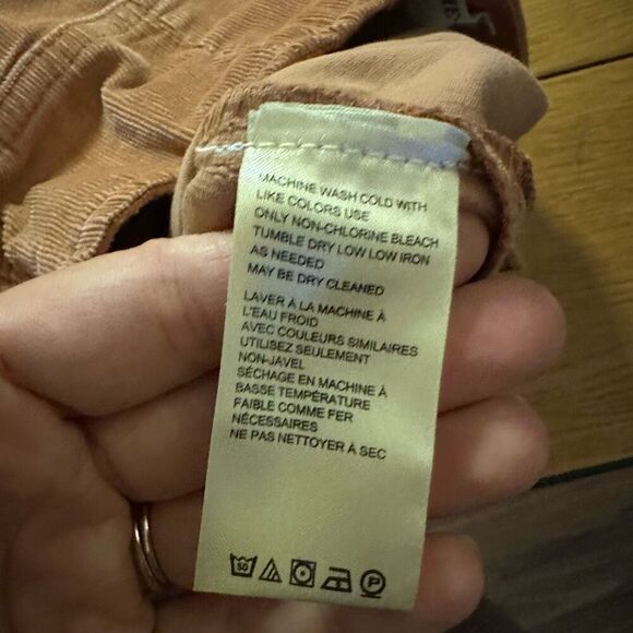 Free people Jenny slim flare orange corduroy jeans 26 - Picture 4 of 11